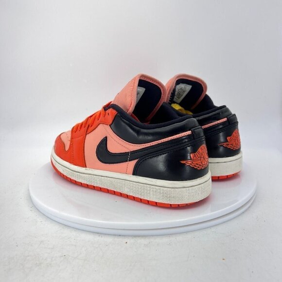 Nike Air Jordan 1 Low SE Women Sz 7 DM3379-600 Crimson Bliss Orange Rush Shoes - Picture 7 of 14